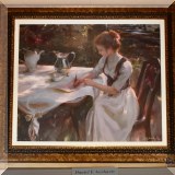 A07. Daniel F. Gerhartz “Writing Home” limited edition signed print. 33.5” x 38.5” 